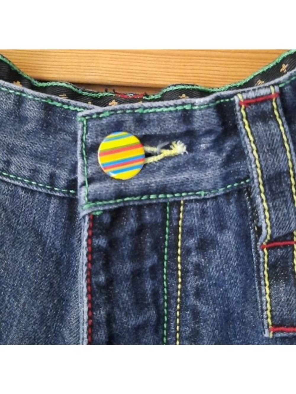 Coogi Australia Vintage Embroidered Denim Jeans Size W38 L34 - Picture 3 of 16